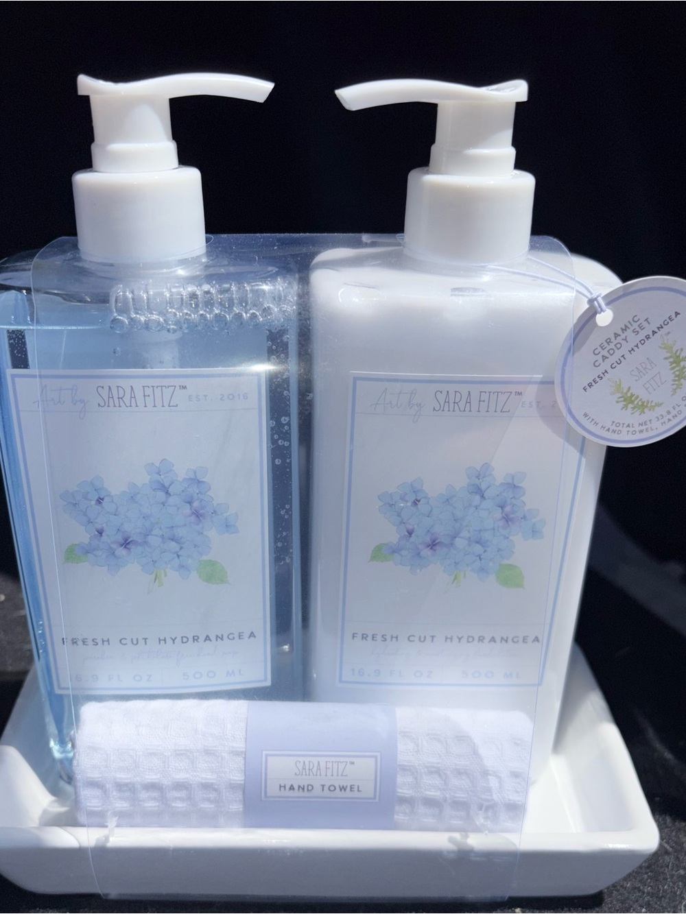 Sara Fitz Fresh Cut Hydrangea Hand Soap & Lotion Set - NEW